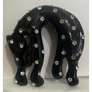 THE RESTORED VINTAGE COLLECTION: BLACK PUMA BROOCH Anthropologie EXC